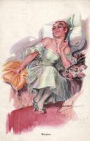 Italian art postcard, Erkal No.317/1 s: Usabal