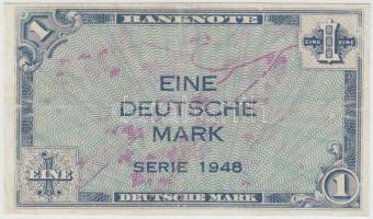 NSZK/Szövetséges katonai kiadás 1948. 1M T:III GFR/Allied occupation 1948. 1 Deutsche Mark C:F Krause 2