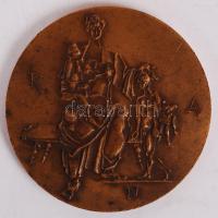 Kiss Nagy András (1930-1997): Horoszkóp. Bronz plakett, két oldalas, jelzett, d:6 cm