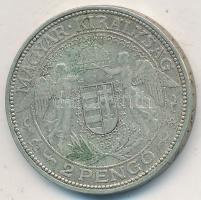 1938. 2P Ag "Madonna" T:2- Unger: 1511., Adamo P7.