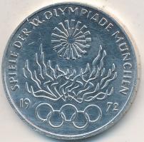 NSZK 1972G 10M Ag "Olimpia-München/Olimpiai Láng" T:1-,2
GFR 1972G 10 Mark Ag "Olympi...