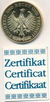 Németország 1991. "200 éves a Brandenburgi Kapu" aranyozott CuNi emlékérem tanúsítvánnyal ...