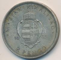 1935. 2P Ag "Pázmány" T:2 Adamo P7.1
