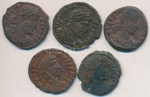 Római Birodalom / 5db vegyes bronzpénz T:2-,3
Roman Empire / 5pcs of mixed bronze coins C:VF,F
