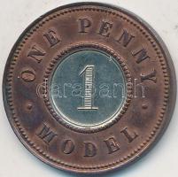 Nagy-Britannia 1844. 1p Ag "Viktória" bimetál "MODEL" T:2
Great Britain 1844. 1 ...