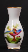 Herendi mini váza, kézzel festett, jelzett, hibátlan, m:6 cm