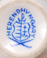 Herendi mini váza, kézzel festett, jelzett, hibátlan, m:6 cm