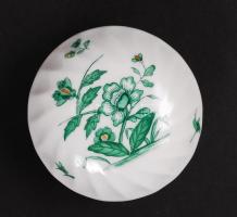 Herendi ékszertartó, kézzel festett, jelzett, hibátlan, d:6,5 cm