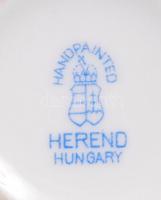 Herendi ékszertartó, kézzel festett, jelzett, hibátlan, d:6,5 cm