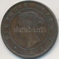 Kanada/Prince Edward-sziget 1871. 1c Br "Viktória királynő" T:2- Canada/Prince Edward Island 1871. 1 Cent Br "Victoria Queen" C:VF