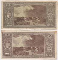 1945. 50P (2x) + 2006. 200Ft "FB" (2x) T:III,III-