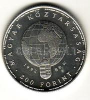 1992. 200Ft Ag "Veszélyeztetett állatvilág" T:BU