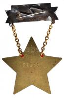 ~1955. "Szakma Kiváló Műszaki Dolgozója - Vasút" zománcozott kitüntetés tokban T:2