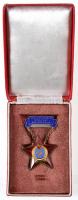 ~1955. "Szakma Kiváló Műszaki Dolgozója - Vasút" zománcozott kitüntetés tokban T:2