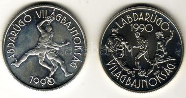 1988-89. 500Ft Ag pár, 2 klf. db "Labdarúgó VB" T:BU
