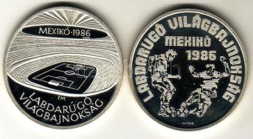 1986. 500Ft Ag pár, 2 klf db "Labdarúgó VB" T:PP