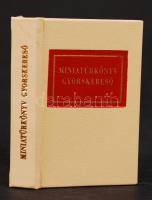 Janka Gyula: Miniatűrkönyv gyorskereső. Bp., 1985. Minikönyv, 15. számozott kiadás, kiadói aranyozott műbőr kötés, újszerű állapotban.