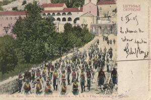 Cetinje, Nicholas I of Montenegro with his officers (small tear)