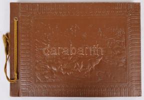 Üres fotóalbum, szarvasos fedőlappal