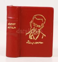 József Attila versek. Készült hazánk felszabadulásának 30. évében.  Minikönyv, 163. számozott példány, kiadói aranyozott műbőr kötés, illusztrált, újszerű állapotban.