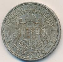 1938. 2P Ag "Madonna" T:2- Unger: 1511., Adamo P7.