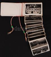 cca 1940 Kolozsvár felszabadulásának emlékére, 17 db fotót tartalmazó kis leporelló, 6x4 cm-es fotók...