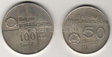1974. 50Ft + 100Ft Ag "MNB" sor T:BU