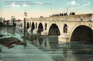 Edirne, Adrianople; Maritsa river, stone bridge, entry to the city (EK)