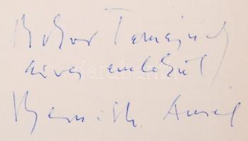 Bernáth Aurél: Kisebb világok. Napló. Bp., 1974. Szépirodalmi. Dedikált! (kissé sérült papír védőbor...
