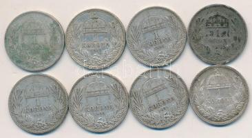 1893-1915. 1K Ag (8x) T:2-,3,3-