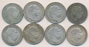 1893-1915. 1K Ag (8x) T:2-,3,3-