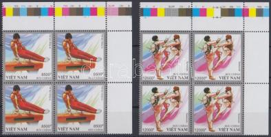 Olimpia London sor ívsarki négyestömbökben London Olympics set in margin blocks of 4