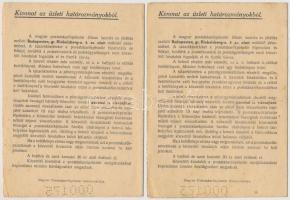 Budapest ~1950. "Magyar Postatakarékpénztár" betétkönyve (2x)