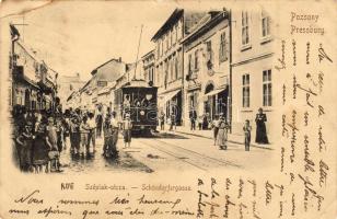 Pozsony mit Straßenbahn 1900 (EK) (fl)