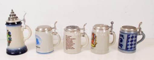 5 db ónfedeles söröskorsó, 0,5l-1l