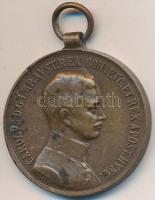 1917. Bronz Vitézségi Érem "IV. Károly / Fortitudini" mellszalag nélkül. Szign: Kautsch T:2- Hungary 1917. Medal for Bravery without ribbon Br sign: Kautsch C:VF