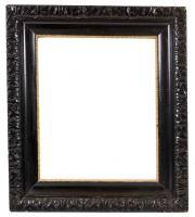 Antik fa képkeret, közepes állapotban, külső méret: 70x82 cm, belső méret: 58x50 cm