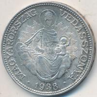 1938. 2P Ag "Madonna" T:2- Unger: 1511., Adamo P7.