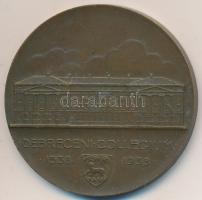Berán Lajos (1882-1943) 1938. "Debreceni Collegium 1538-1938" bronz emlékérem (196.5g/80mm) T:2-