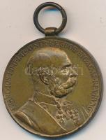 1898. "Jubileumi Emlékérem Fegyveres Erő Számára / Signum memoriae (AVSTR)" Br érem mellszalag nélkül T:2- Hungary 1898. Commemorative Jubilee Medal for the Armed Forces without ribbon C:VF NMK 249.