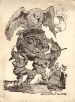 1933 Gödöllő, Scout Jamboree, bird 'csepregi áll. polg. iskola 60. számú Nádasdy-cserkészcsapata' s: Csincsura (EK)