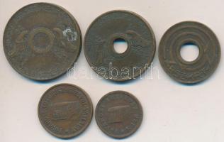 1946-1968. "B.SZ.K.RT" + "FAKV" + "FAÜ" 5db klf közlekedési bárca T:ve...