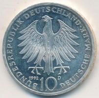 Németország 1992D 10M Ag "Pour le Mérite" T:P Germany 1992D 10 Mark Ag "Pour le Mérite" C:P