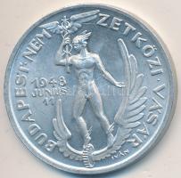 Iván István (1905-1968) 1948. június 11. "Magyar Állami Pénzverő - Budapesti Nemzetközi Vásár" Al emlékérem (32mm) T:2