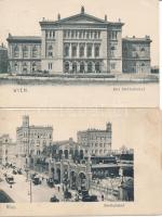 Vienna, Wien; - 5 old postcards, raileay station