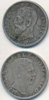 Románia 1906. 1L Ag "I. Károly uralkodásának 40. évfordulója" + 1942. 200L Ag "I. Mih...