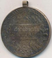 1898. "Jubileumi Emlékérem Fegyveres Erő Számára / Signum memoriae (AVSTR)" Br érem mellsz...