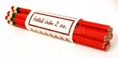 cca 1920-1930 Felhő irón, 12 db nemzeti színű ceruza