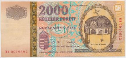 2000. 2000Ft "Millennium" T:III
