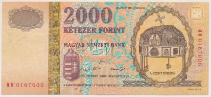 2000. 2000Ft "Millennium" T:III